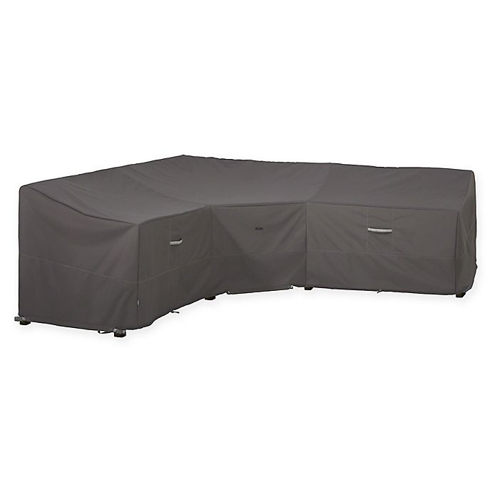 V Shape Sectional Lounge Cover, Classic Accessories Ravenna Patio V Shaped Sectional Sofa Cover