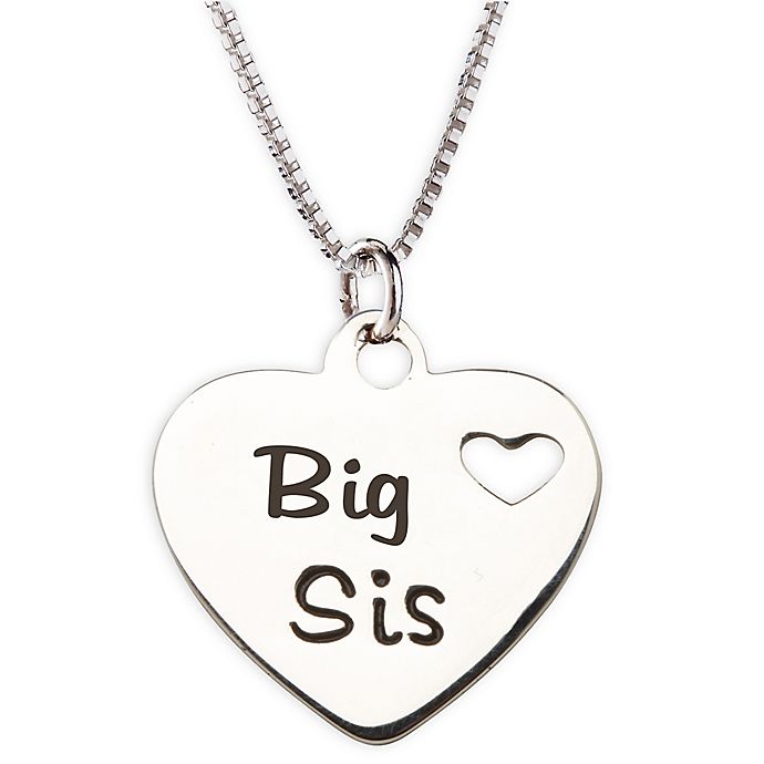 Cherished Moments Sterling Silver Big Sis Charm Necklace ...