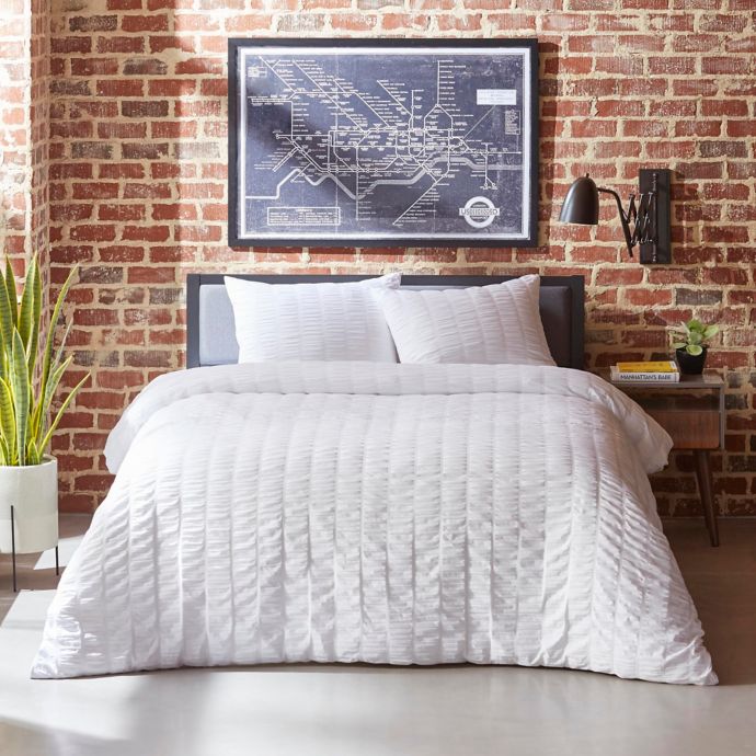 City Scene Orleans Seersucker Duvet Set Bed Bath Beyond