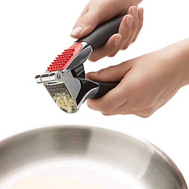 OXO Good Grips&reg; Garlic Press in Black. View a larger version of this product image.