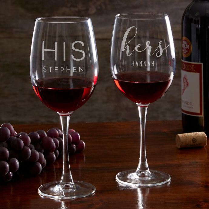 His & Hers 19.25 oz. Red Wine Glass | Bed Bath and Beyond Canada
