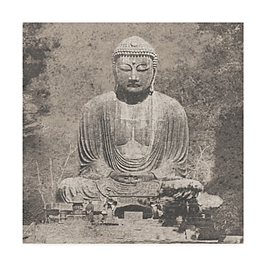 Trademark Fine Art Asian Buddha 18-Inch x 18-Inch Canvas Wall Art. View a larger version of this product image.
