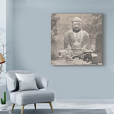 Trademark Fine Art Asian Buddha 18-Inch x 18-Inch Canvas Wall Art. View a larger version of this product image.