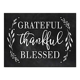 Designs Direct "Grateful, Thankful, Blessed" 18-Inch x 24-Inch Canvas Wall Art
