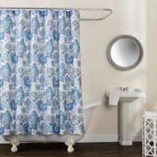 Avignon Floral 72-Inch x 72-Inch Shower Curtain in Blue