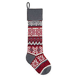 C&F Home Winter Snowflake Stocking in Grey
