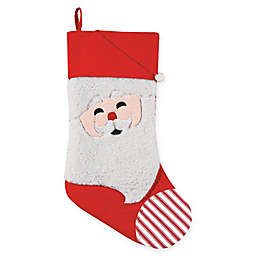 20-Inch Quilted Santa Claus Christmas Stocking in Red