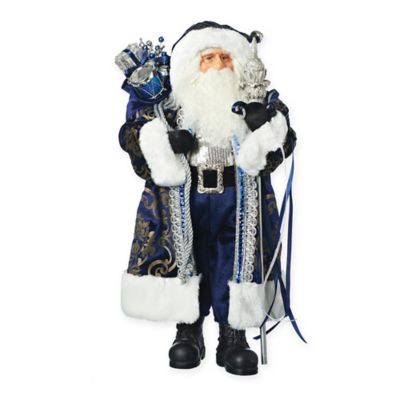 blue velvet santa hat