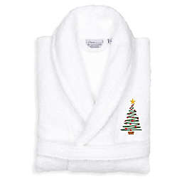 Linum Home Textiles Christmas Tree Large/XL Bathrobe in White