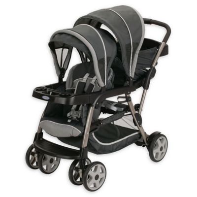 stroller with stand