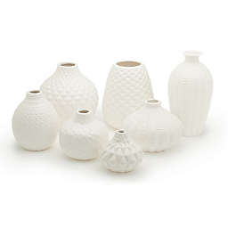Two's Company® Artisan Carvings Ceramic Bud Vases (Set of 7)