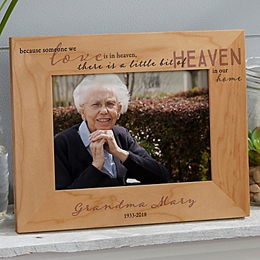 Heaven In Our Home 5-Inch x 7-Inch Wood Picture Frame. View a larger version of this product image.