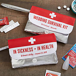 Personalized Wedding Survival Kit Wristlet