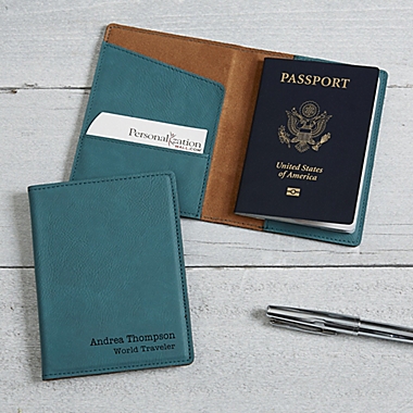 Signature Series Passport Holder in Teal. View a larger version of this product image.