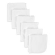 Gerber&reg; Terry Washcloths 6-Pack in White