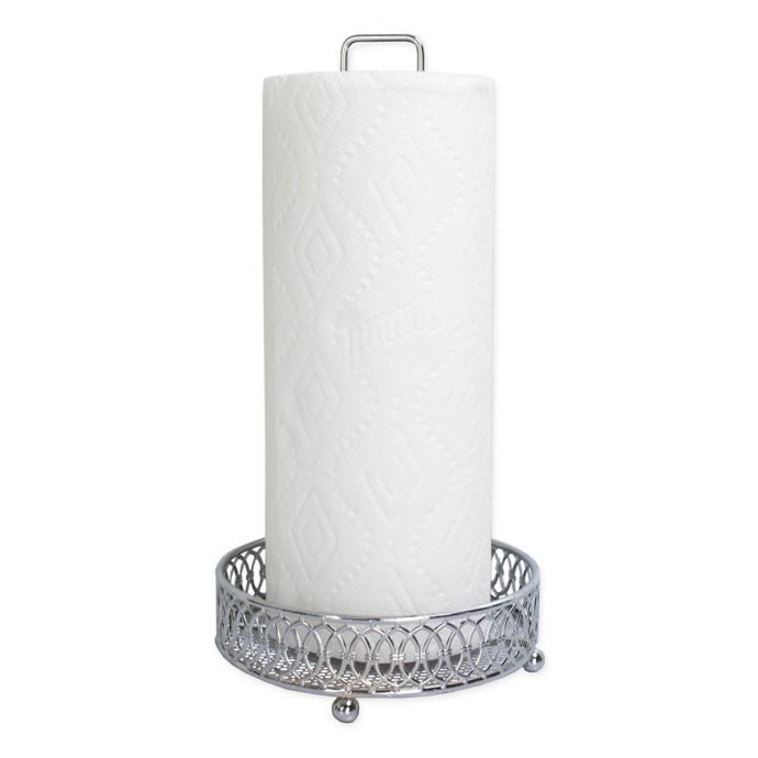 Home Basics Steel Paper Towel Holder In Chrome Bed Bath Beyond