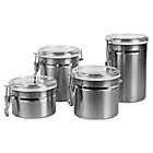 Alternate image 0 for Home Basics 4-Piece Canister Set in Silver