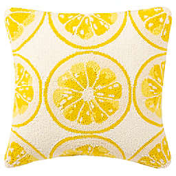 Safavieh Lemon Squeeze Indoor/Outdoor Throw Pillow in Yellow/White