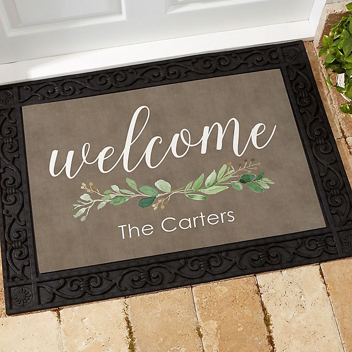 Greenery Welcome Doormat | Bed Bath and Beyond Canada