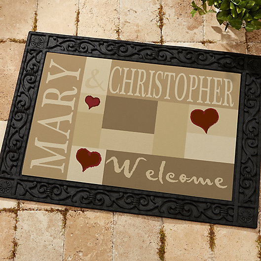 Alternate image 1 for Loving Hearts Doormat