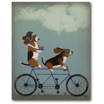 basset hound canvas art