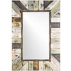 Alternate image 0 for Striped Rustic Wood Framed 28-Inch x 39-Inch Rectangular Wall Mirror