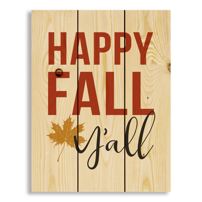 Direct Designs Happy Fall Y All Pallet Wood Wall Art Bed Bath