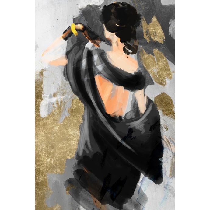 Oliver Gal In Her Glam Canvas Wall Art In Grey Bed Bath Beyond