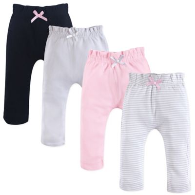 Touched by Nature 4-Pack Organic Cotton Harem Pants in Pink