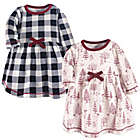 Alternate image 0 for Touched by Nature&reg; Size 3-6M 2-Pack Winter Woodland Dresses in Red