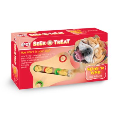 seek a treat dog puzzle