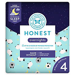 Honest Overnights 24-Pack Size 4 Diapers in Sleepy Sheep Pattern