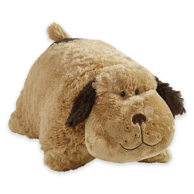 fluffy puppy throw pillow