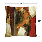 Alternate image 1 for Masters Fine Art Abstract Square Throw Pillow in Red