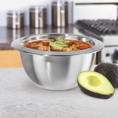 Oggi&trade; Thermal Stainless Steel 1 qt. Serving Bowl with Cover. View a larger version of this product image.