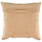 Alternate image 1 for Safavieh Maggie Metallic Cowhide Square Throw Pillow in Beige/Gold