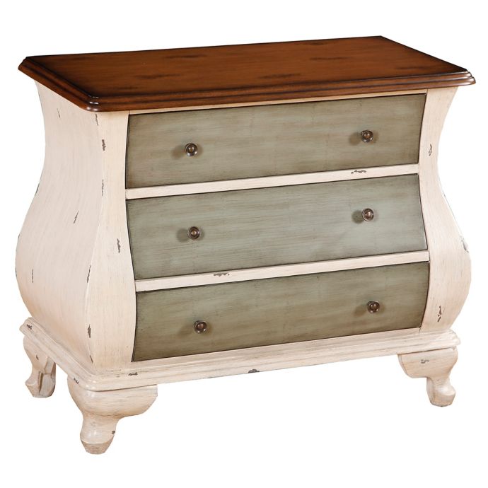 Pulaski Coastal Bombe 3 Drawer Accent Chest Bed Bath Beyond