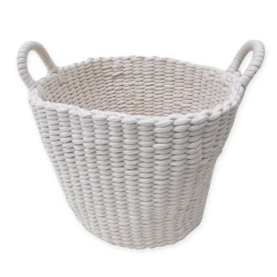 large round storage basket