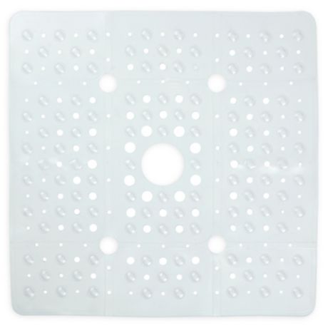 27 Inch Square Anti Slip Tub Mat In Clear Bed Bath Beyond