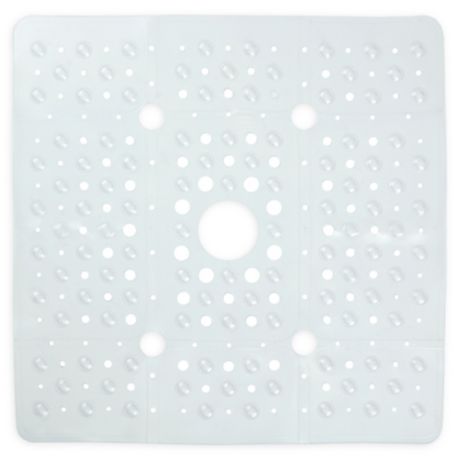 27 Inch Square Anti Slip Tub Mat In Clear Bed Bath Beyond