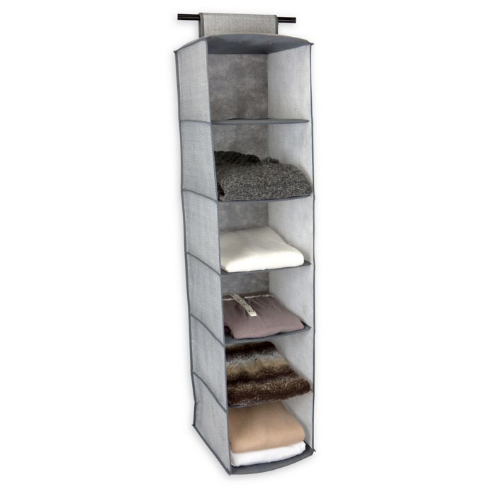 Simplify 6-Shelf Closet Organizer in Grey | Bed Bath & Beyond