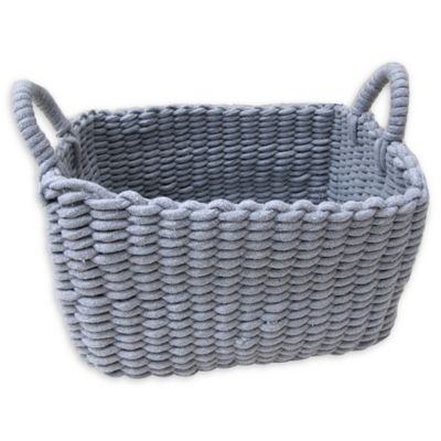rectangular woven storage baskets