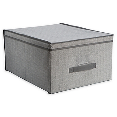 Simplify Jumbo Storage Box in Grey. View a larger version of this product image.
