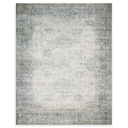 Alternate image 1 for Magnolia Home by Joanna Gaines™ Lucca Powerloomed Rug in Mist/Ivory
