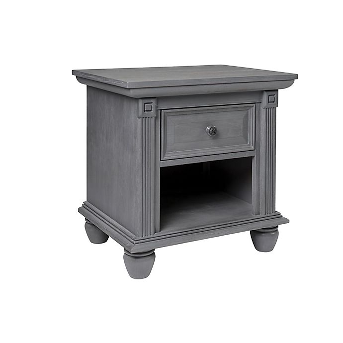 Oxford Baby London Lane Nightstand in Arctic Grey | buybuy ...
