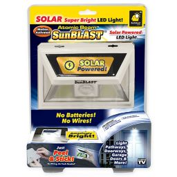 Atomic Sun Blast Atomic Zapper It S Hard To See When You Re Outside At Night But It S Such A Pain To Install A Light Introducing The Atomic Beam Sunblast The New Solar Powered Light That S Super Bright Atomic Beam Sunblast Lets You Add A Light