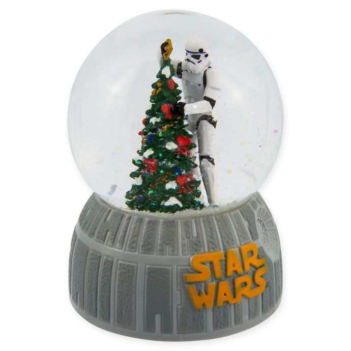 Star Wars Stormtrooper Decorating A Tree Musical Snow Globe Bed