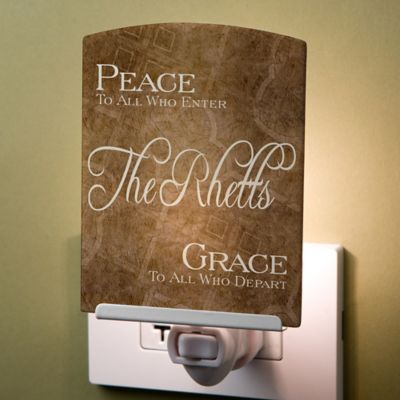 Peaceful Welcome Personalized Nightlight