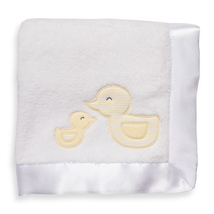 Carter's® Yellow/White Duck Satin Trim Blanket buybuy BABY