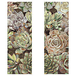 Desert Garden Panel I & II 12-Inch x 36-Inch Canvas Wall Art (Set of 2)